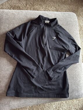 Gymshark Black Quarter-Zip Training Top